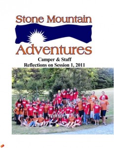 A picture of SMA Staff and Campers and SMA Logo