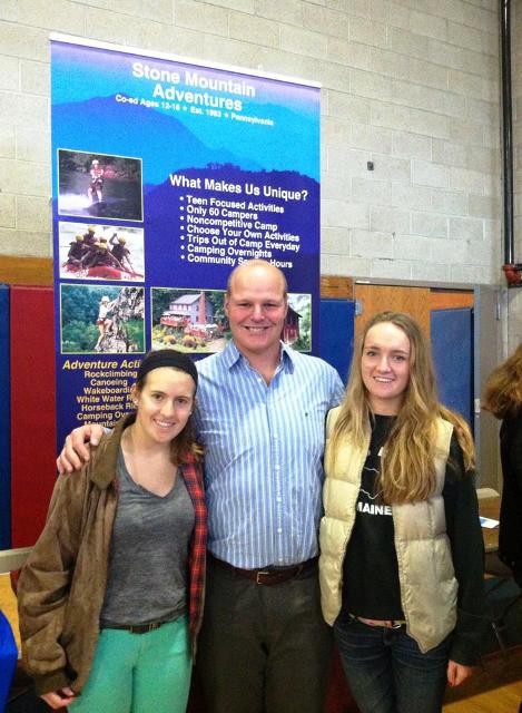 Director Jud with 2 female campers