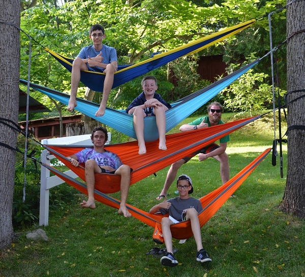 Hanging around in a Hammock at SMA Teen Summer Camp