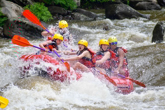 Picture of Campers White Water Rafting