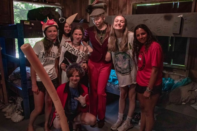 A group of Campers pose for a picture