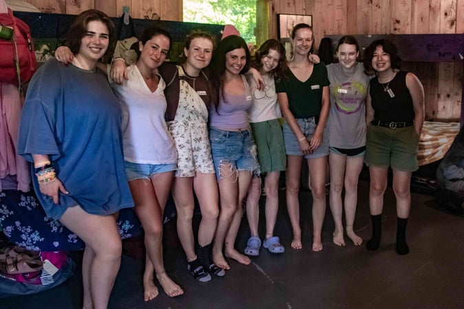 A group of Campers pose for a picture