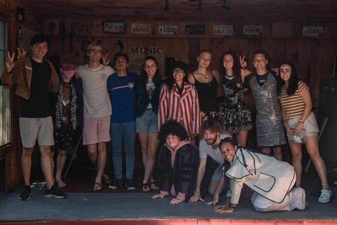 A group of Campers pose for a picture