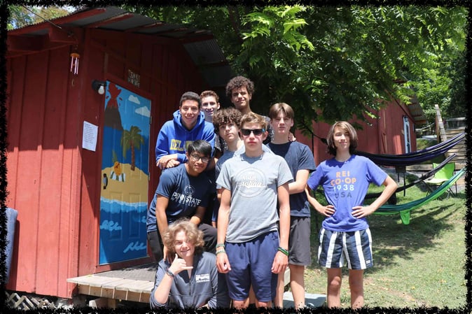 A group of Campers pose for a picture