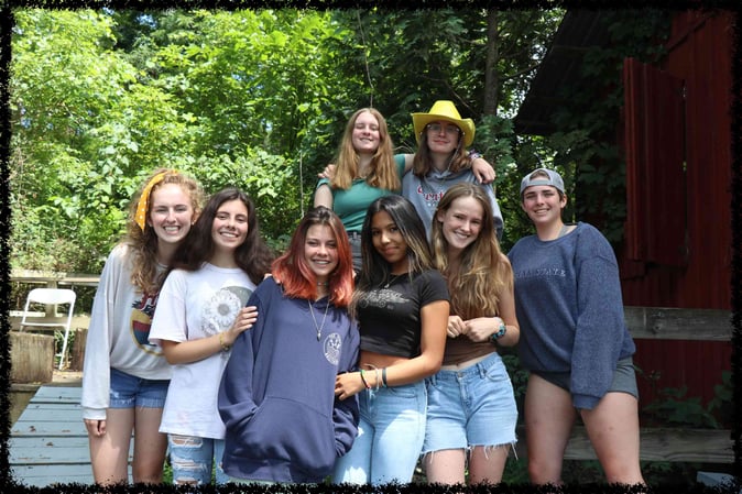 A group of Campers pose for a picture