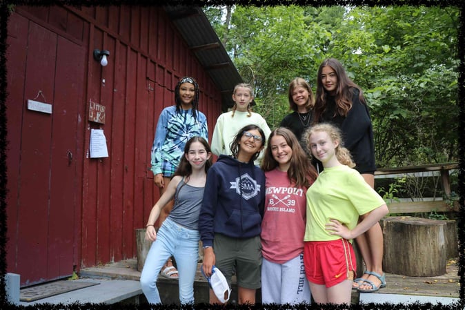 A group of Campers pose for a picture