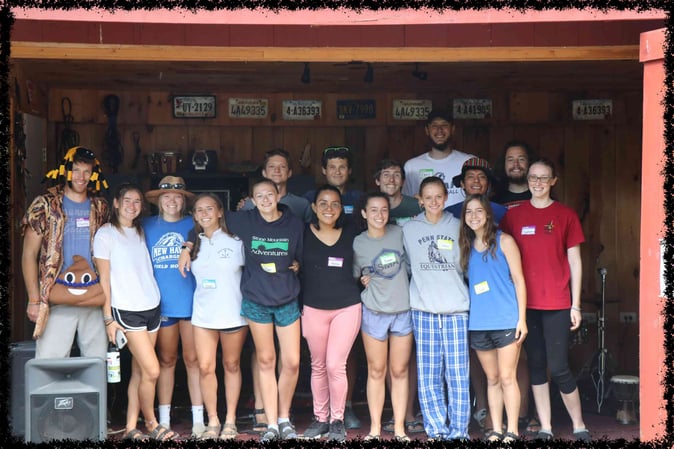 A group of Campers pose for a picture
