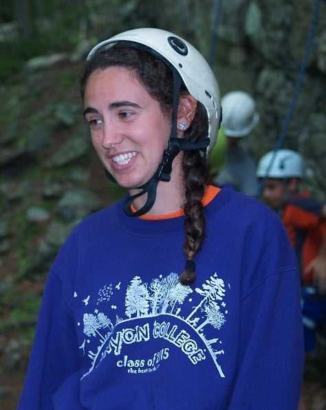 A teen female Camper with a smiley face.