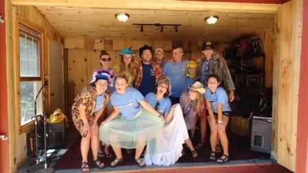 A group of Campers having fun.