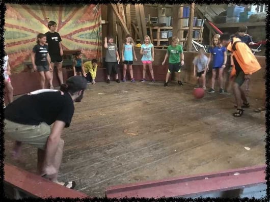 Picture of Teen Campers playing soccer