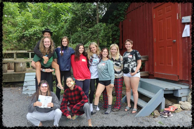 A group of Campers pose for a picture
