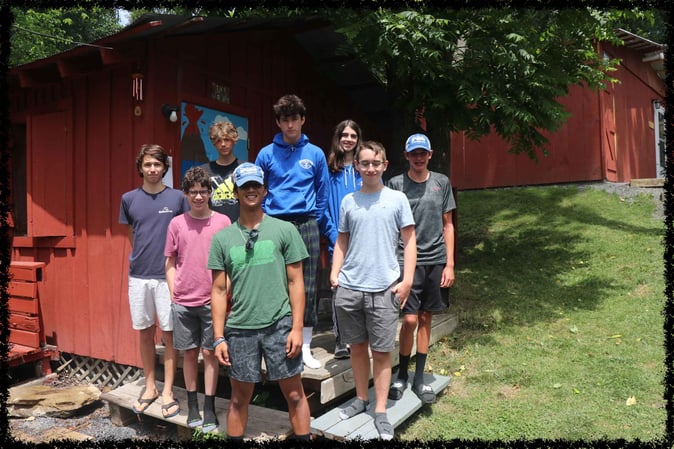A group of Campers pose for a picture