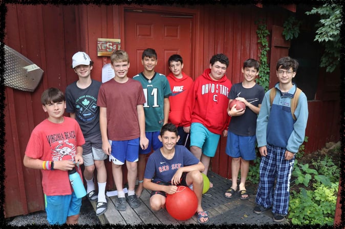 A group of Campers pose for a group picture.
