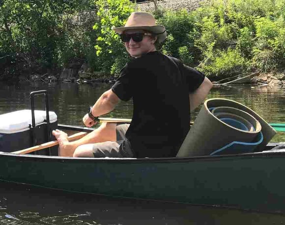 Picture of a Camper on a boat tour