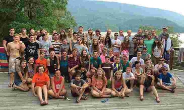 A group of Campers pose for a picture