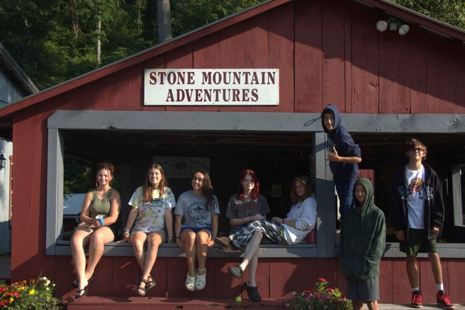 A group of Campers pose for a picture