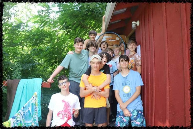 A group of Campers pose for a group picture
