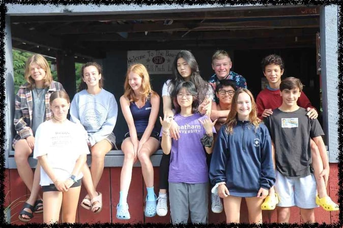 A group of Campers pose for a picture