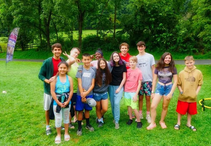 A group of Campers pose for a picture