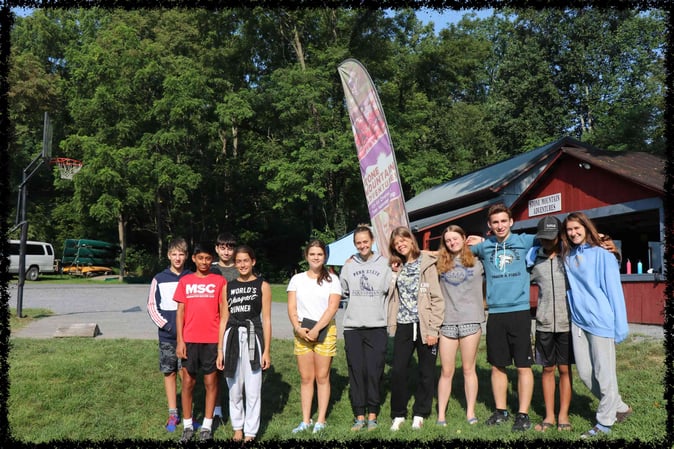 A group of Campers pose for a picture