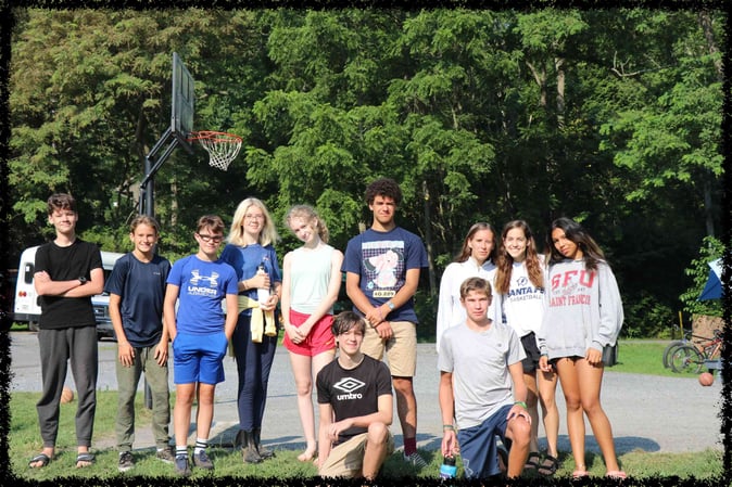 A group of Campers pose for a picture