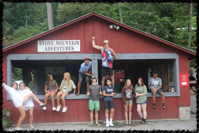 A group of Campers pose for a picture