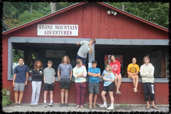 A group of Campers pose for a picture