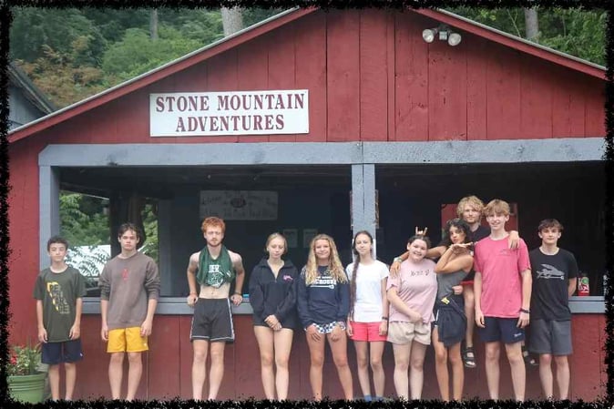 A group of Campers pose for a picture