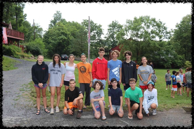 A group of Campers pose for a picture