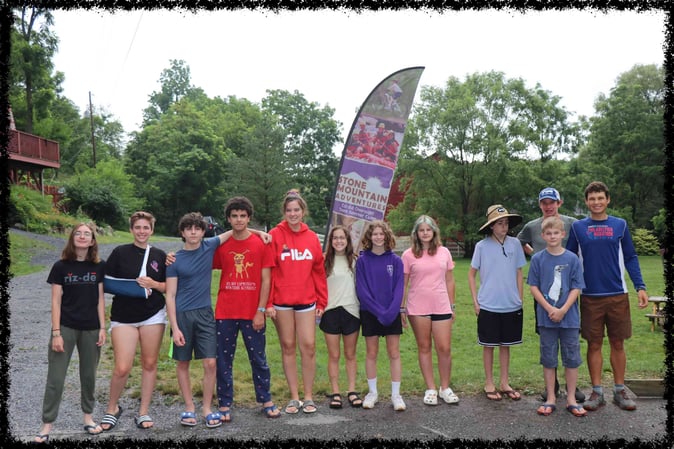 A group of Campers pose for a picture