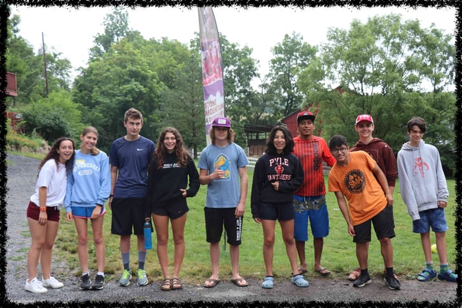 A group of Campers pose for a picture