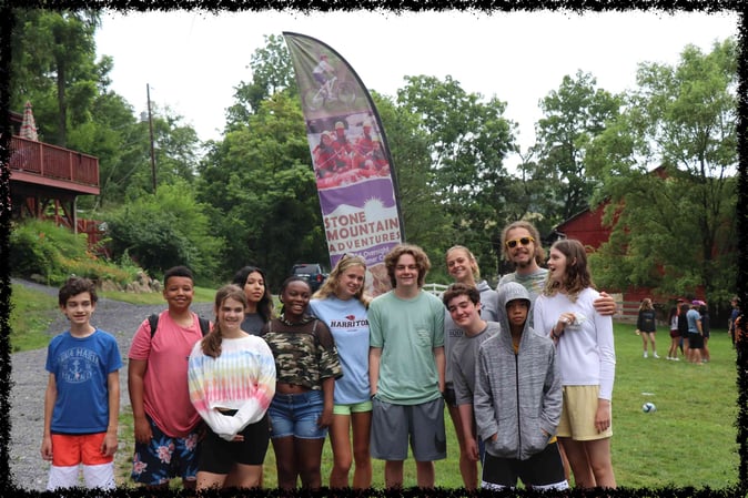 A group of Campers pose for a picture