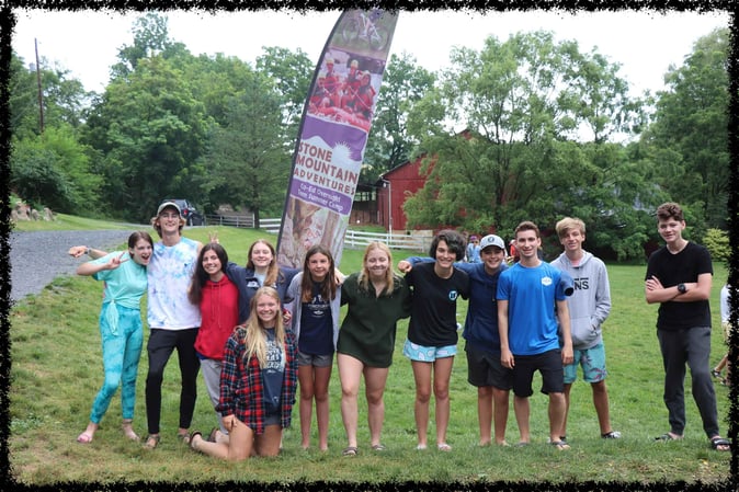 A group of Campers pose for a picture