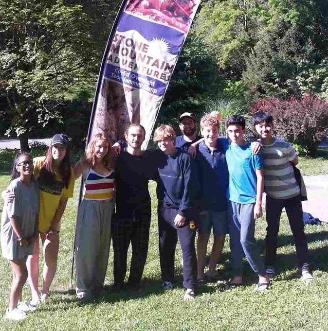 A group of Campers pose for a picture