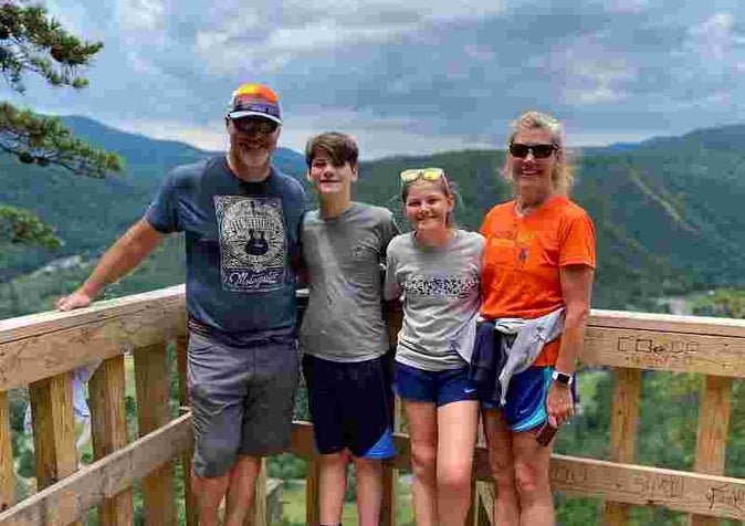 Picture of Camp director, Jud and family