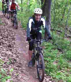 Picture of a Camper Mountain Biking