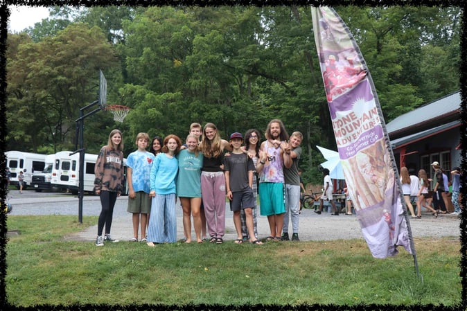 A group of Campers pose for a group picture
