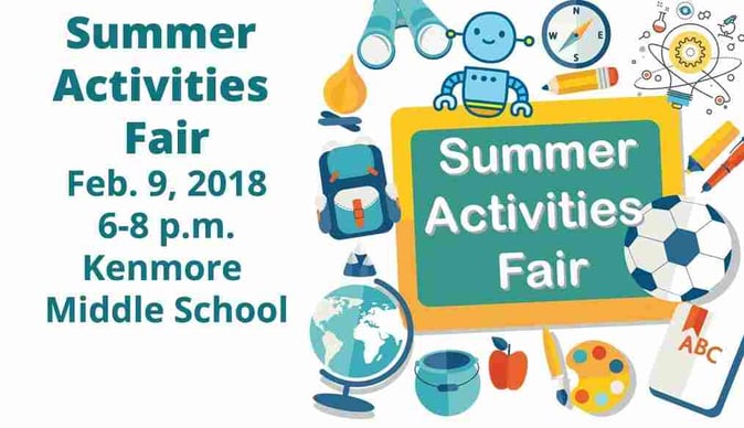 A Banner announcing Summer activities fair
