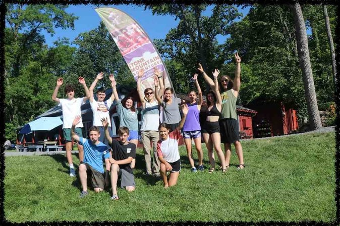 A group of Campers pose for a picture