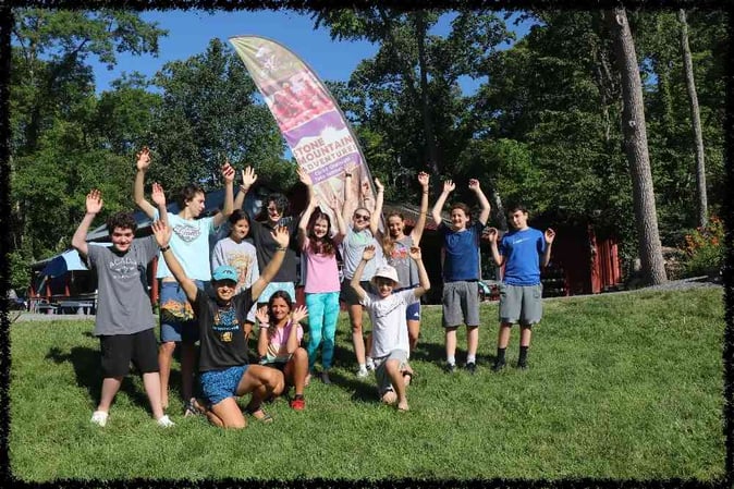 A group of Campers pose for a picture