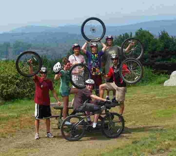 A group of Campers pose for a picture