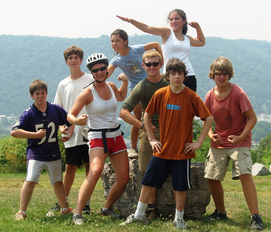 A group of Campers pose for a picture