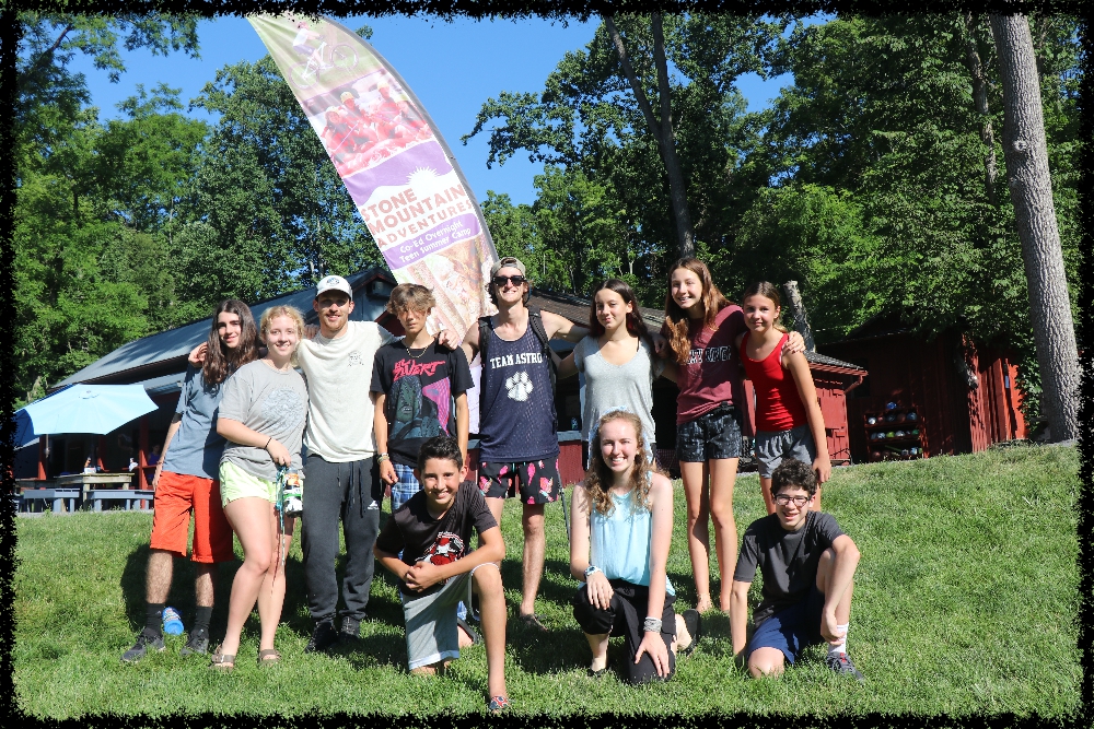 A group of Campers pose for a picture