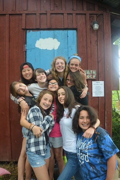 A group of Campers pose for a picture