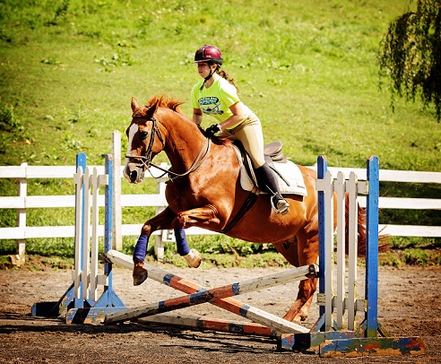 Picture of a Camper riding a horse