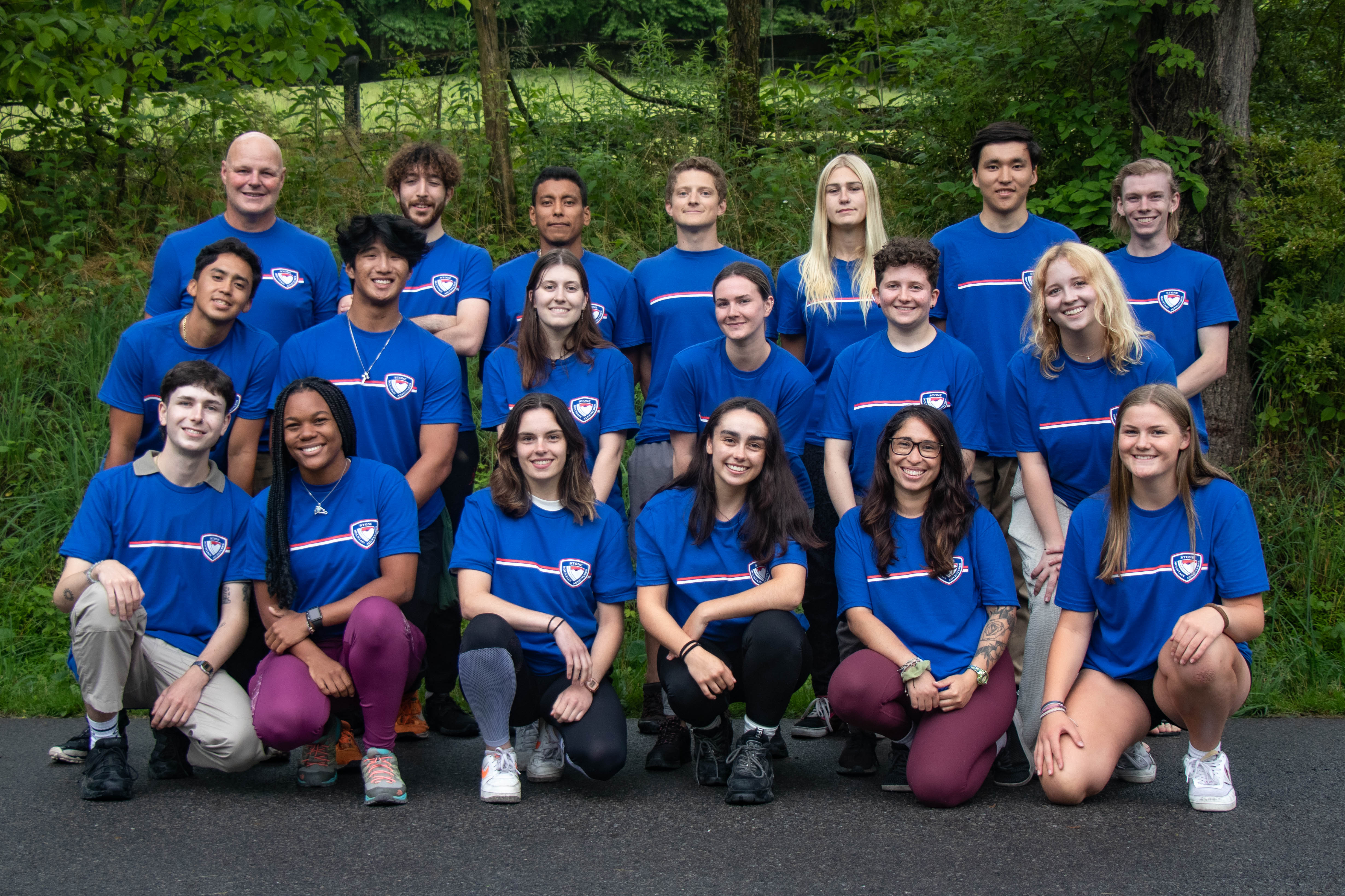 A group of Campers pose for a picture in SMA T-Shirt