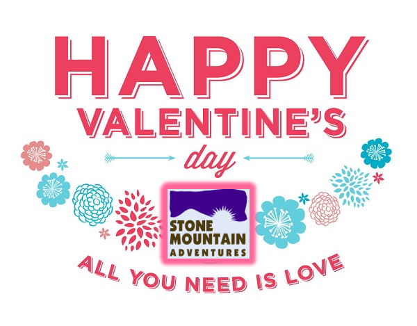 An SMA banner wishing Campers a Happy Valentine's day