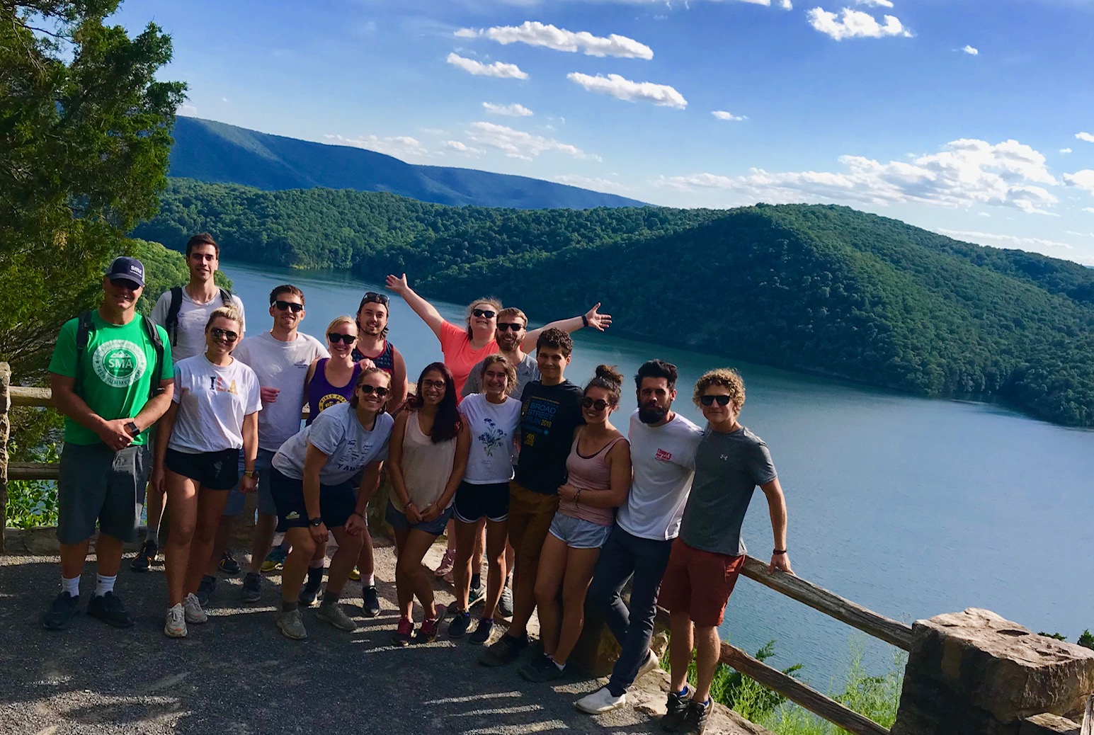 A group of Campers pose for a picture