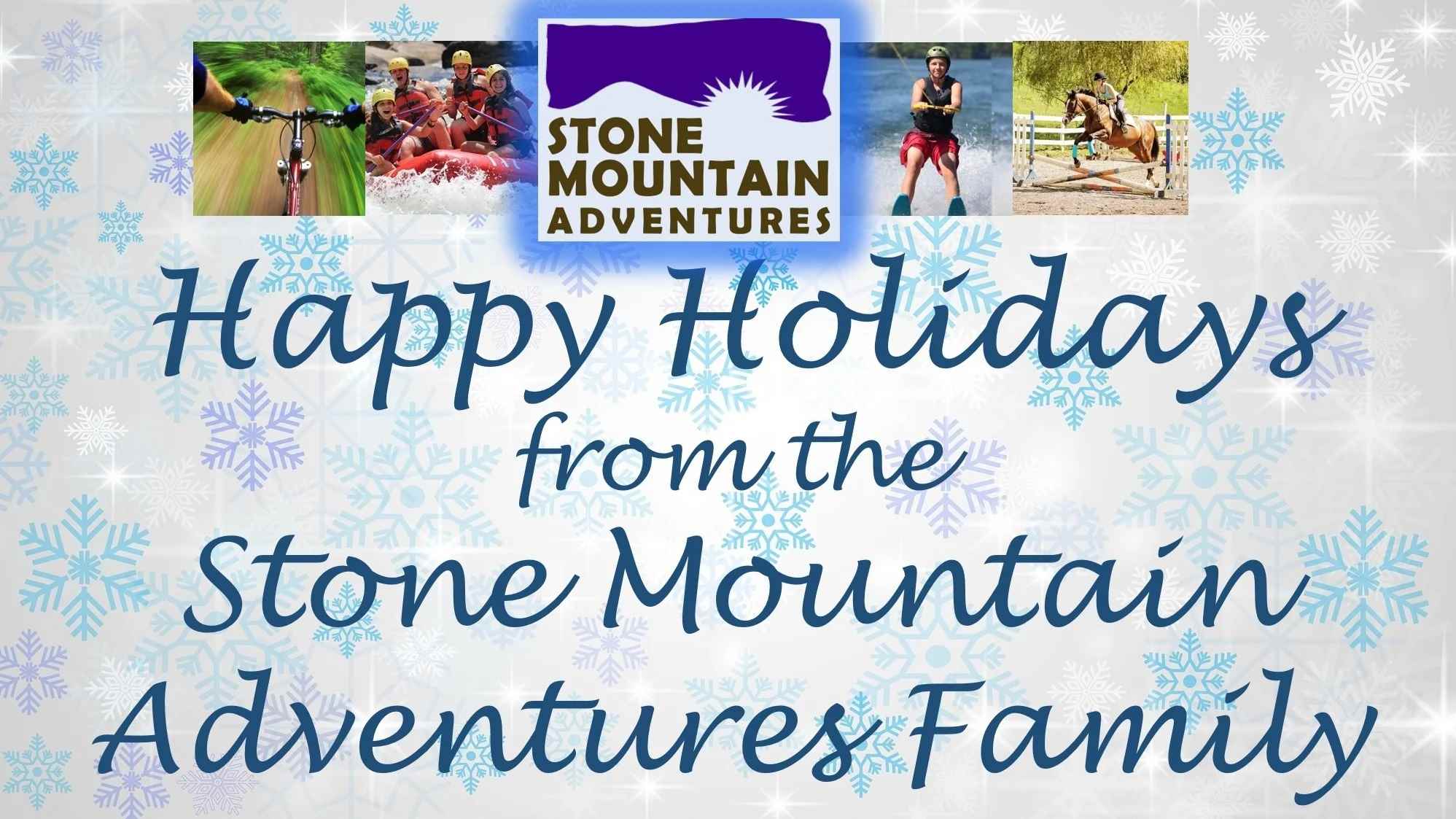 A SMA banner wishing Campers a Happy Holiday