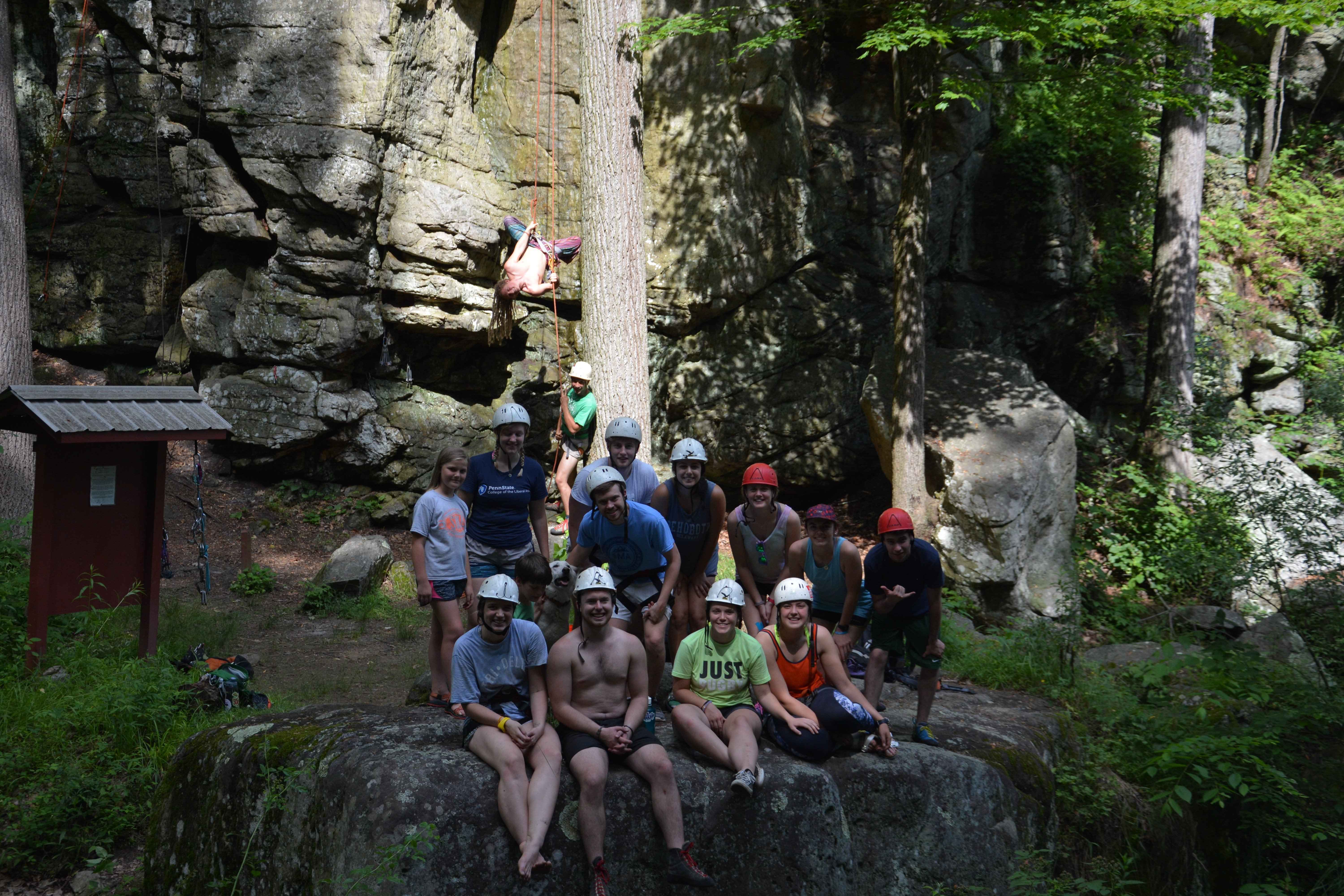 A group of Campers pose for a picture